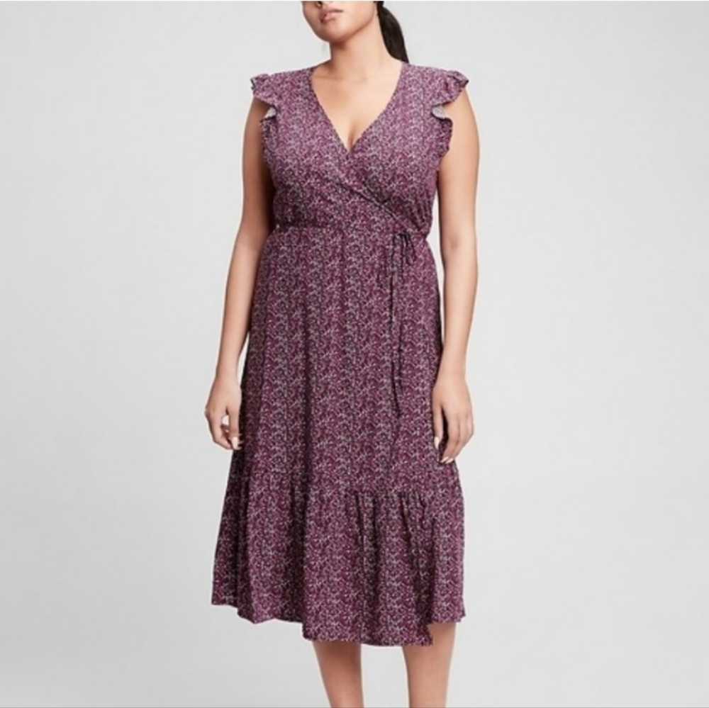 Gap Factory wrap tie dress